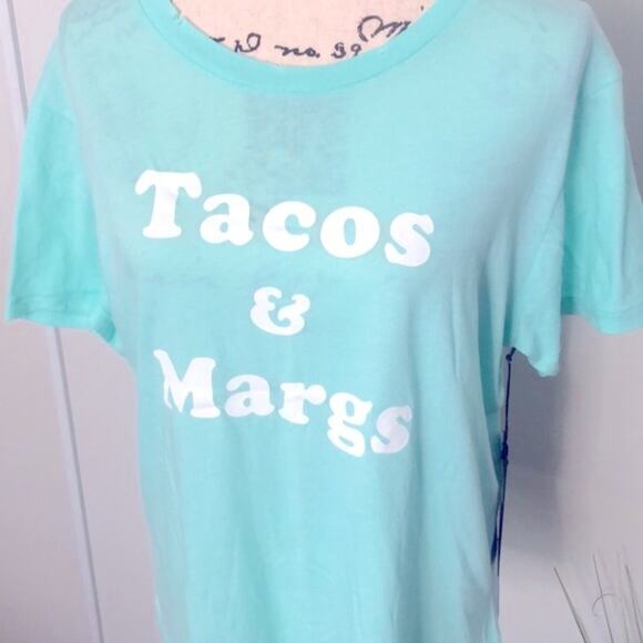 NWT! Wildfox "Tacos and Margs" graphic T-shirt Large - Picture 2 of 8
